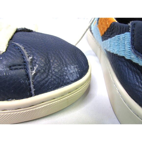 Soludos Womens Shoes Blue Leather Rainbow Wave  Chill Out Sneakers 8.5 - Picture 12 of 12